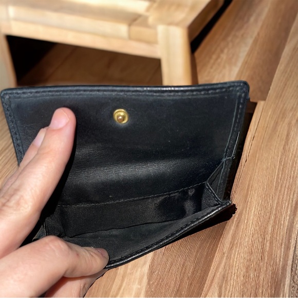 EUC Coach Vintage Monogrammed leather trim bifold wallet - Picture 5 of 6